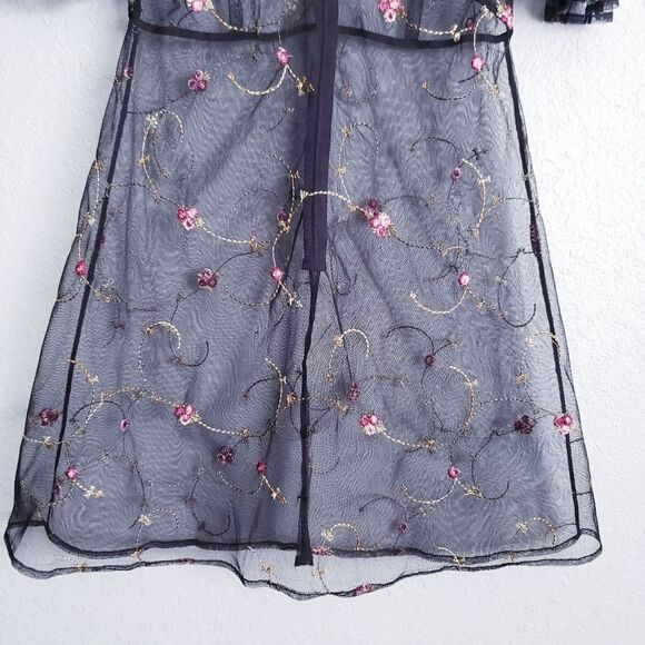 Sugar Thrillz Homemade With Love Organza Mini Embroidered Dress - Picture 2 of 5